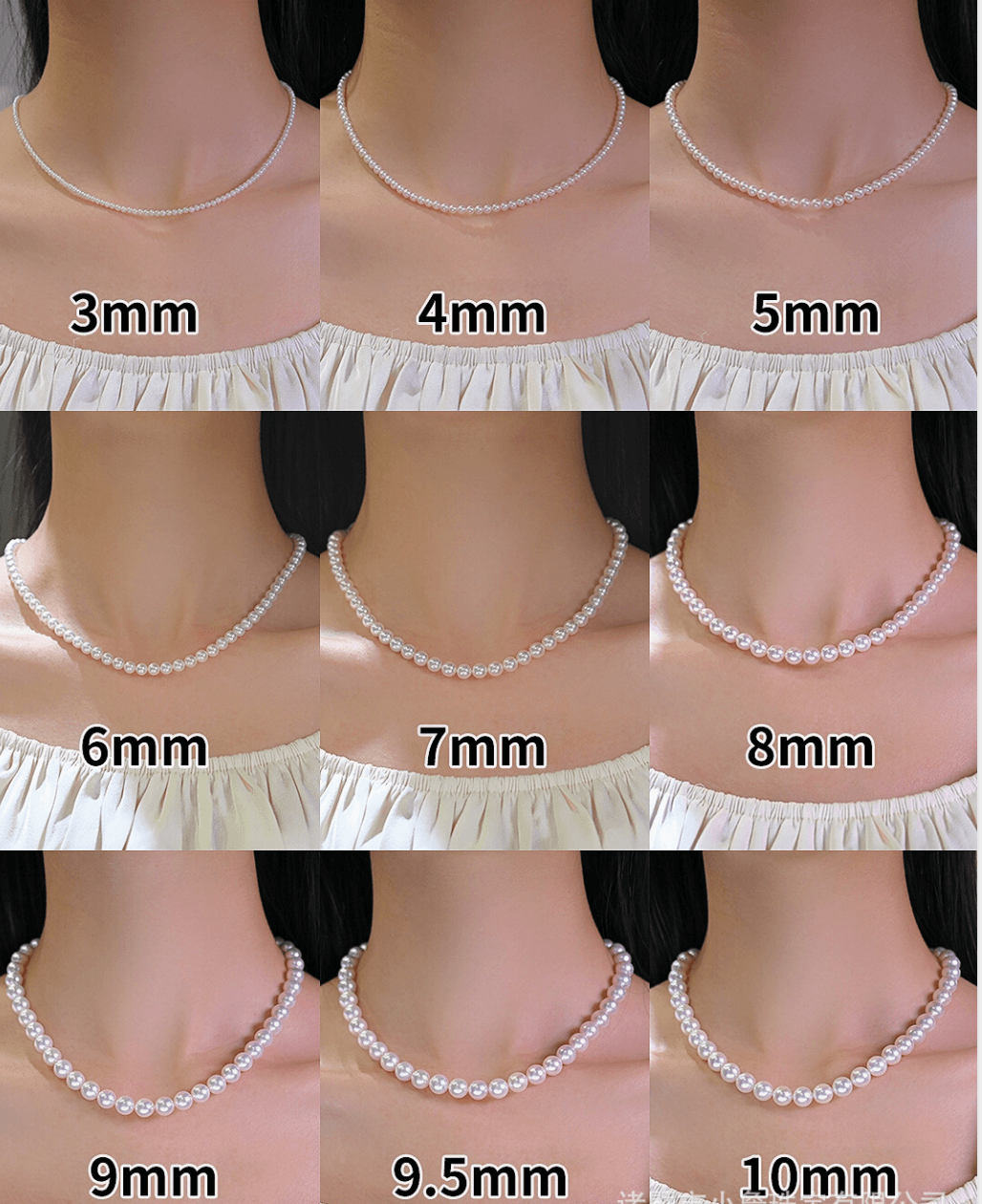 Hanadama-equivalent 7mm Exceptional Pearl Necklace 14K Gold - Herself Jewelry