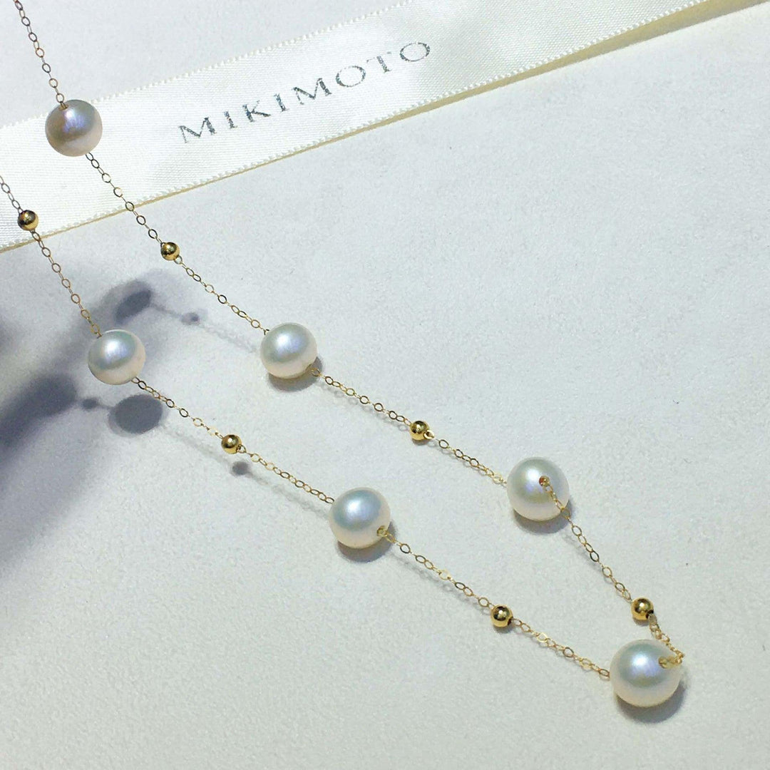 18K Gold Celestial Pearl Necklace - Herself Jewelry