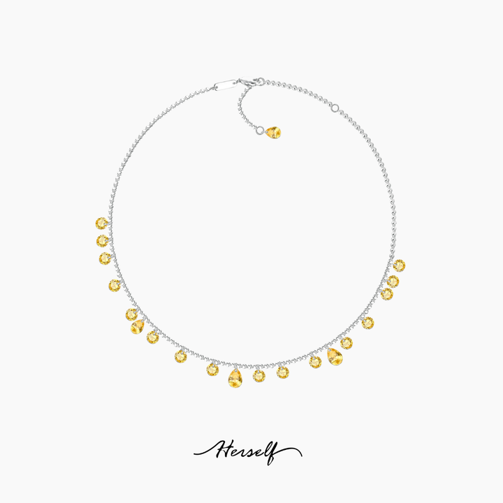 Shattered Stardust Teardrop Necklace