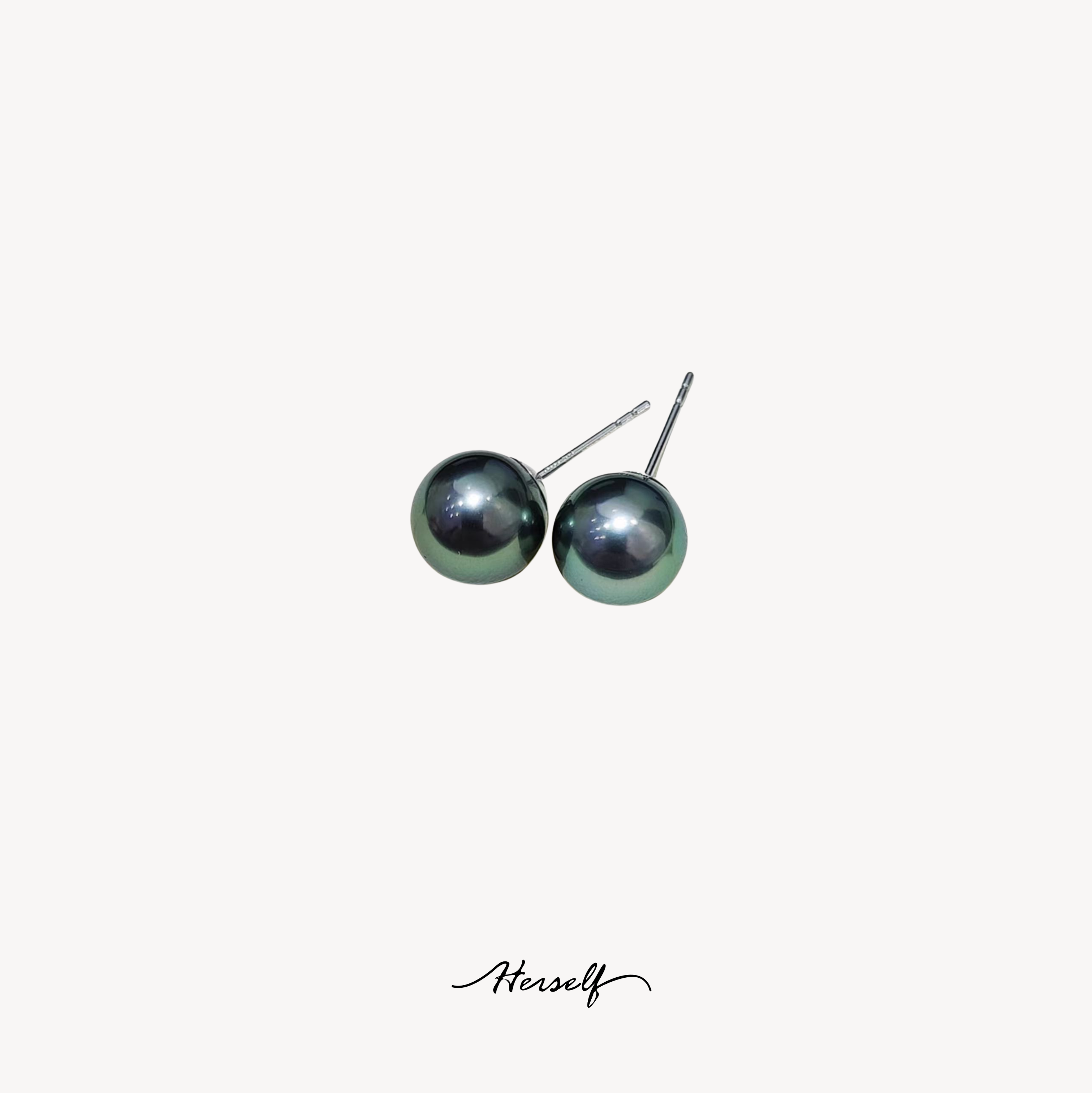 【HYERES LOR】25SS★ H Edit SIL (Y) Pearl Earrings 8mm Mini Baroque Pearl Earrings – La Garçonne