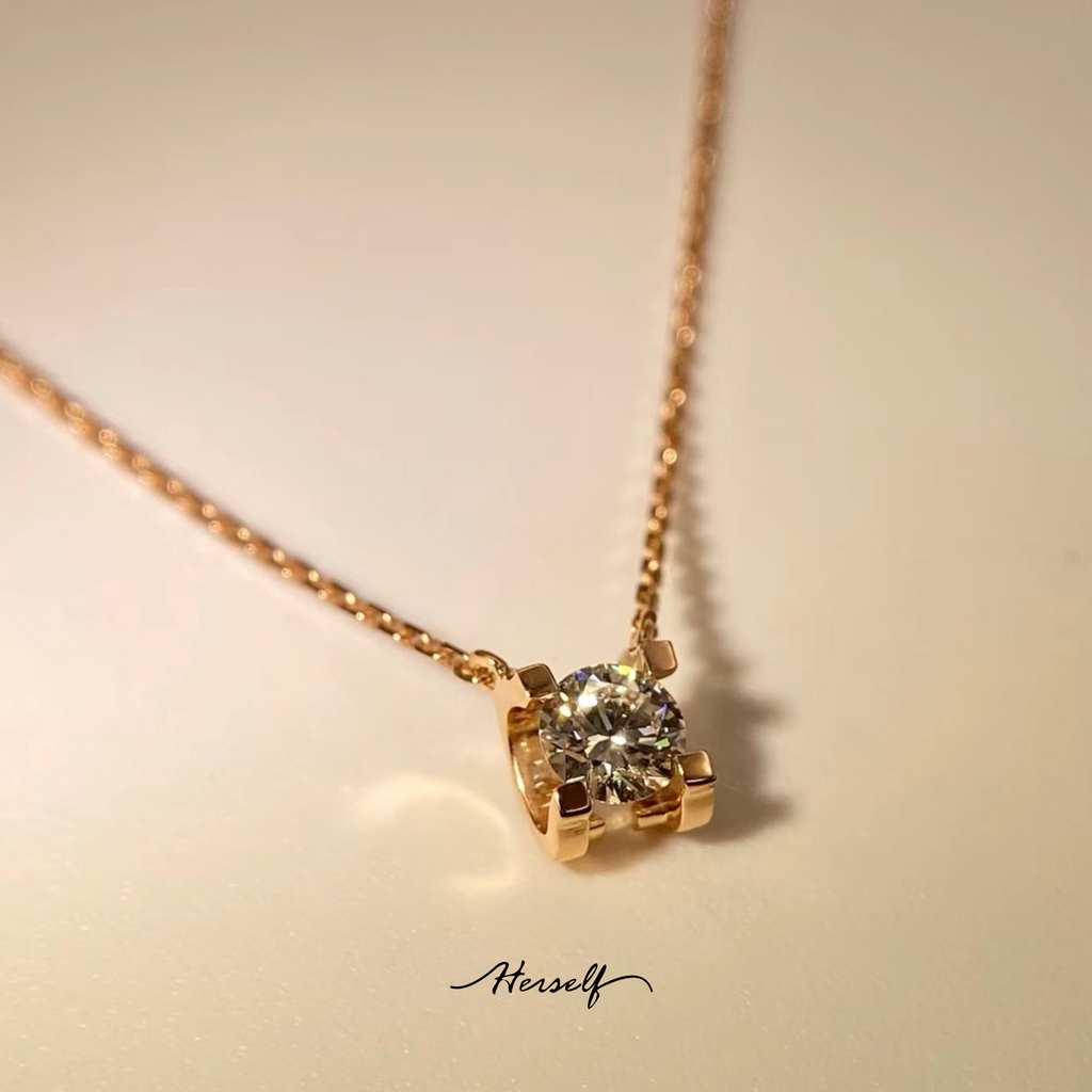 ★送料・関税込★Golden dew★Fleeting Light Necklace★ GURHAN Dew Gold Diamond Short Necklace, Thin Gold Tubes with