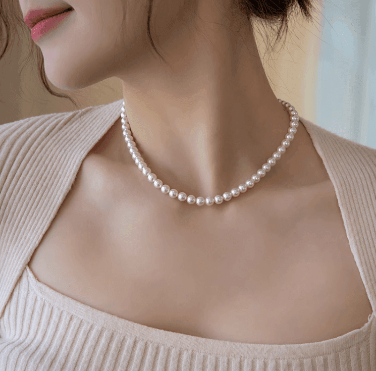 6-7mm Evergreen Pearl Strand Necklace - Herself Jewelry