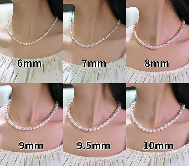 8-9mm Classic Freshwater Pearl Strand Necklace - Herself Jewelry