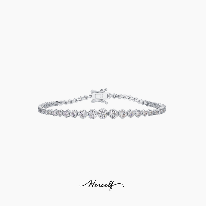 Gold-Plated Silver Bubble Bracelet