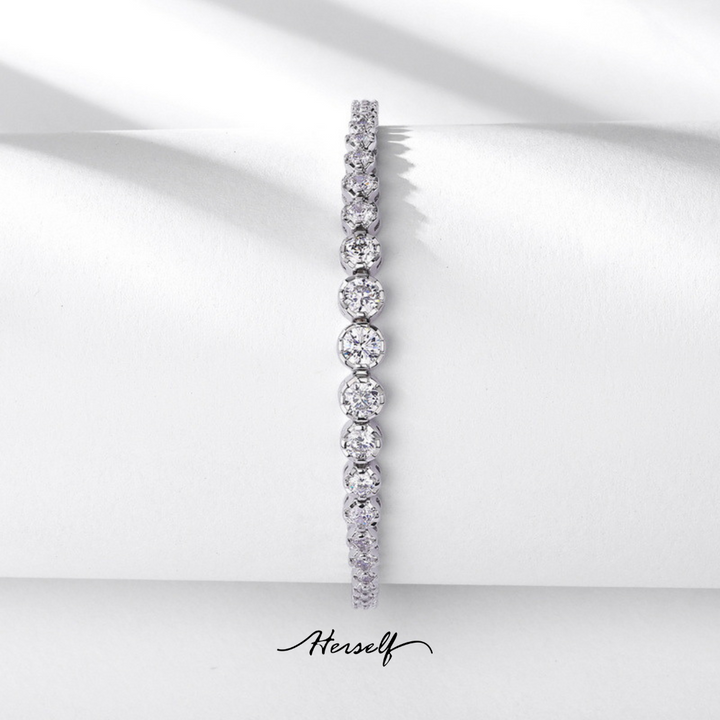 Gold-Plated Silver Bubble Bracelet