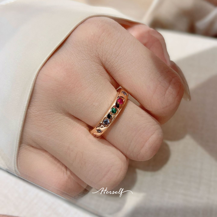 Kaleidoscope Gemstone Ring