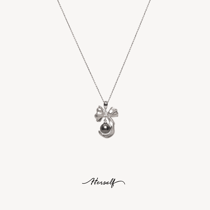 Bowknot Tahiti Pendant Necklace - Herself Jewelry