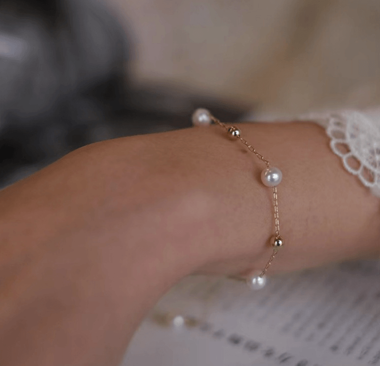 Celestial Pearl Bracelet - Herself Jewelry