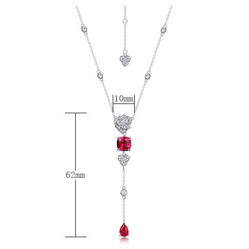 Ruby Rose Long Romantic Necklace