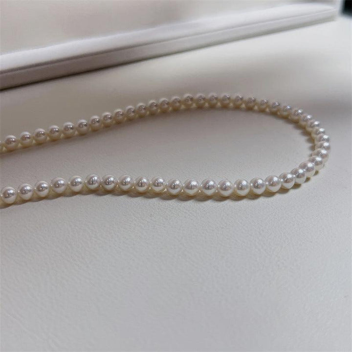 Hanadama-equivalent 7mm Exceptional Pearl Necklace 14K Gold - Herself Jewelry