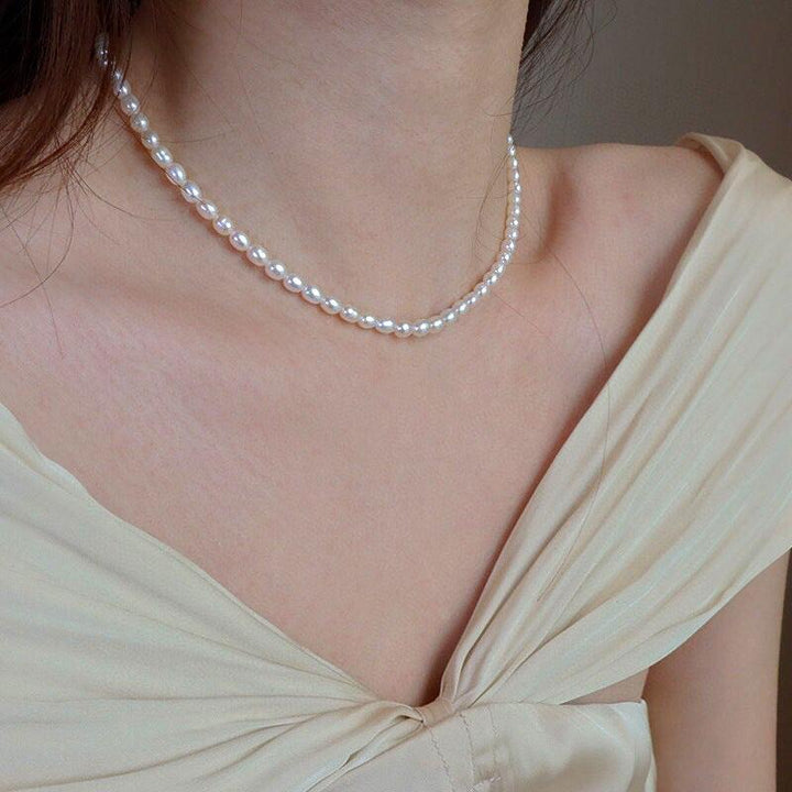 Rice Pearl Choker Necklace - Herself Jewelry