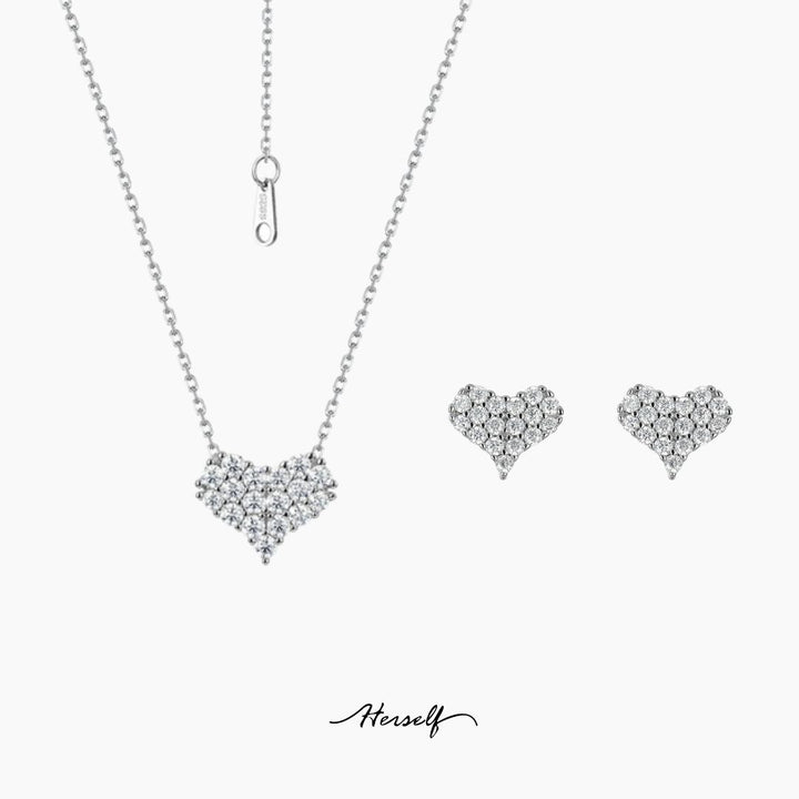 Shining Love Simulated Diamond Jewelry Set