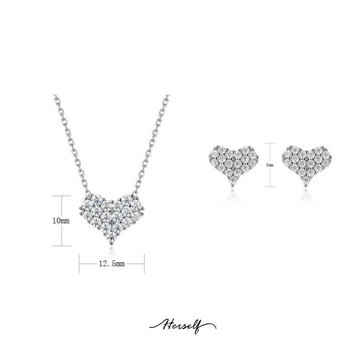 Shining Love Simulated Diamond Jewelry Set