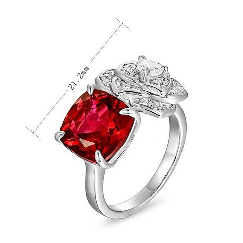 Ruby Shining Rose Ring